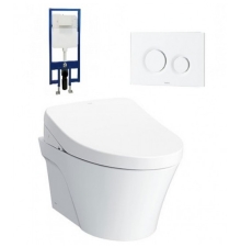 Bồn Cầu TOTO CW822REA/MB174P#WH/WH172AAT/TCF4911EZ Nắp Điện Tử Treo Tường