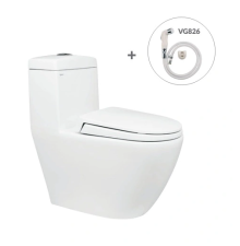 Bàn cầu một khối V199 + Vòi xịt VG826