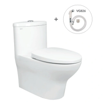  Bàn cầu một khối V37M + Vòi xịt VG826