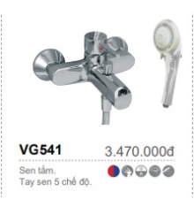Sen tắm nóng lạnh dây sen nhựa VG541