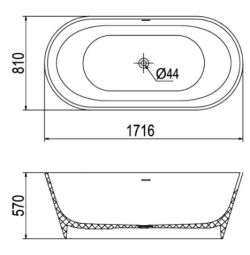 Bồn tắm đá Platinum P.61.320